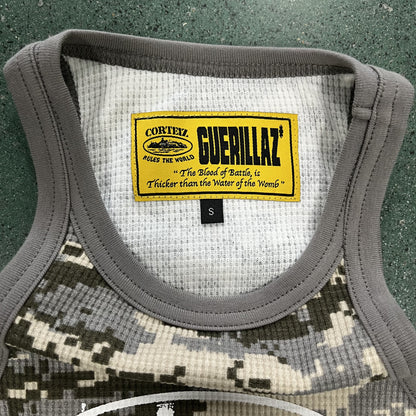 Corteiz Womens Guerillaz Tank Top Digi Camo