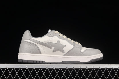 A Bathing Ape Court Sta Light Grey Cream