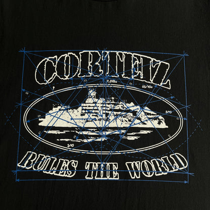 Corteiz Math Alcatraz Tee Black