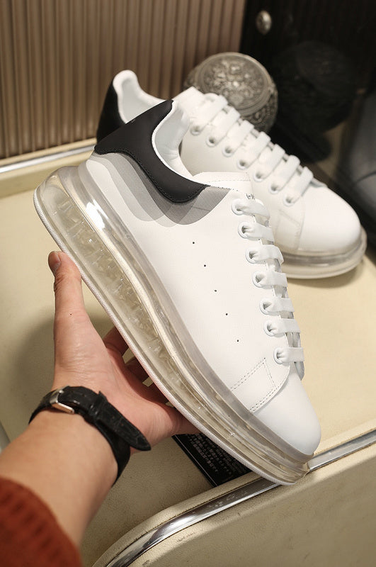 Alexander McQueen Oversized Clear Sole 3D Print White Black