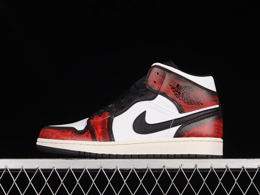 Jordan 1 Mid Wear-Away Chicago