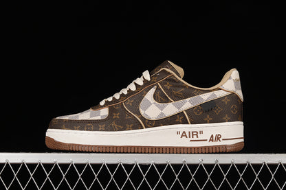 Nike Air Force 1 Low Louis Vuitton Monogram Brown Damier Azur