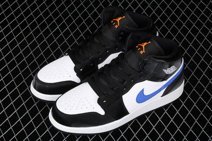 Jordan 1 Mid Black Racer Blue White