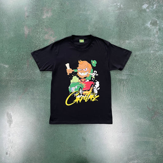 Corteiz Leprechaun 420 Tee Black