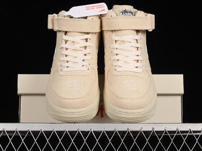 Nike Air Force 1 Mid Stussy Fossil