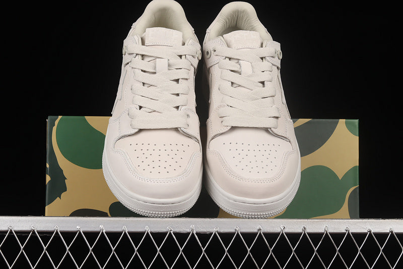 A Bathing Ape Bape SK8 Sta Triple White Nubuck