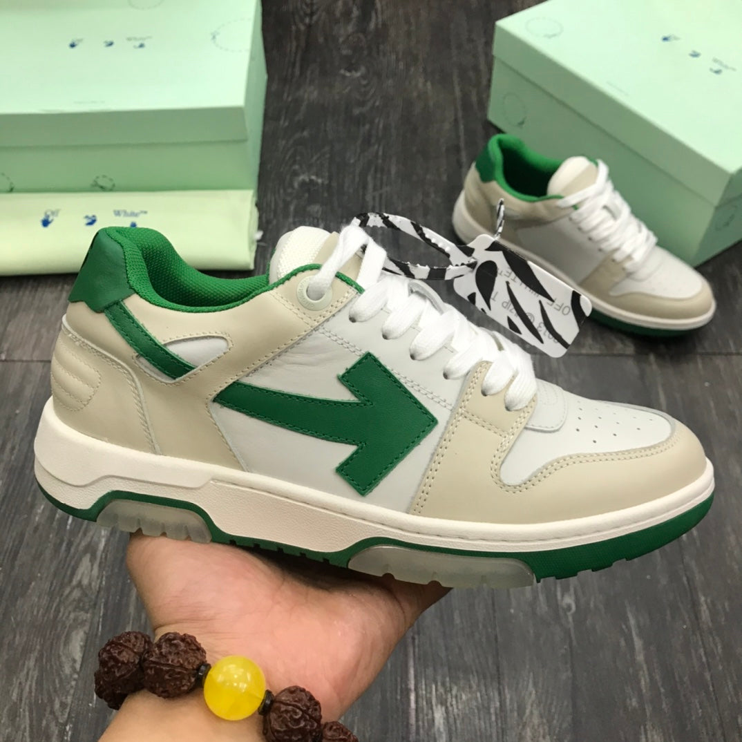 Off-White Out Of Office OOO Low Tops White Green