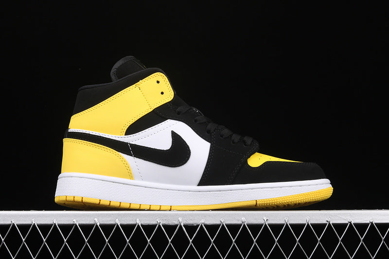 Jordan 1 Mid Yellow Toe Black