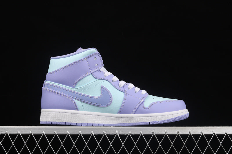 Jordan 1 Mid Purple Aqua