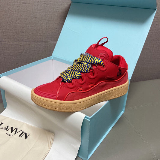 Lanvin Leather Curb Poppy Red