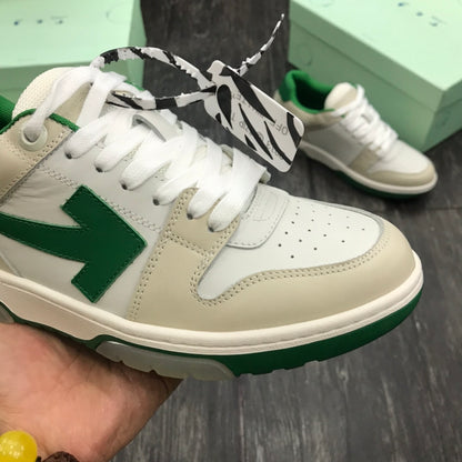 Off-White Out Of Office OOO Low Tops White Green