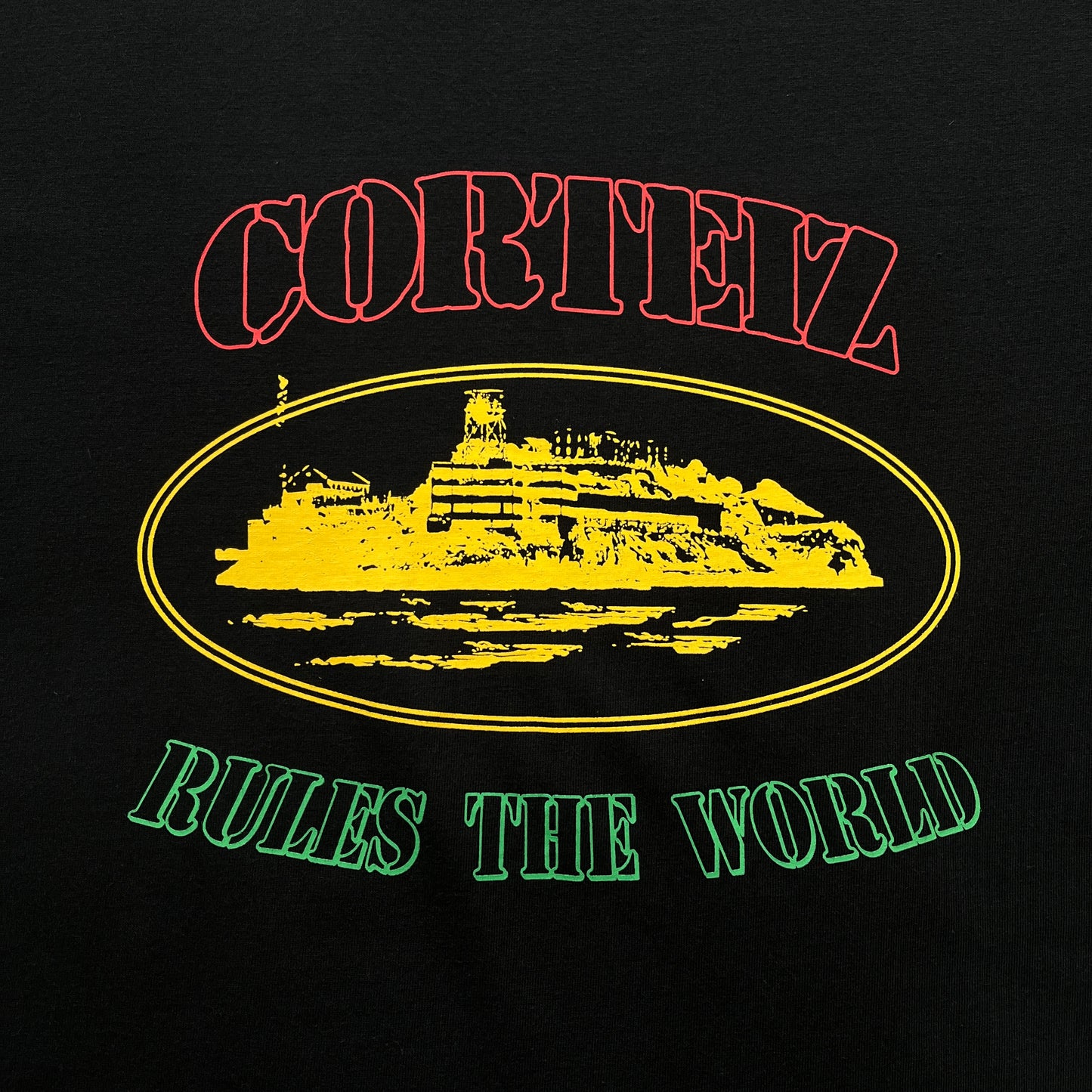 Corteiz Carni Alcatraz Tee Black