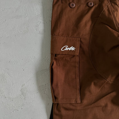 Corteiz Guerillaz Cargo Pants Brown