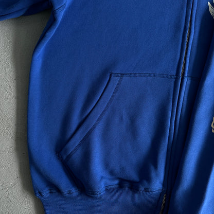 Corteiz Gasolina Double Zip Hoodie Royal Blue