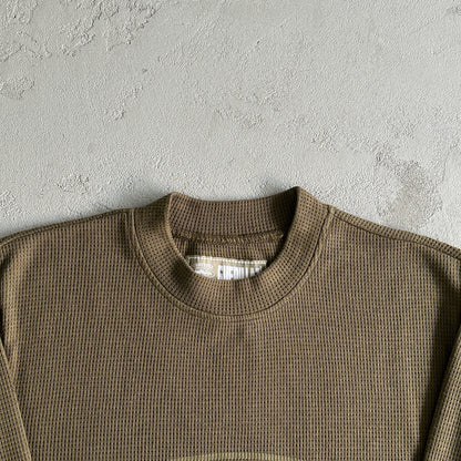 Corteiz Alcatraz Waffle Longsleeve Brown