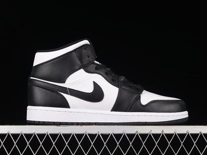 Jordan 1 Mid Black White Panda