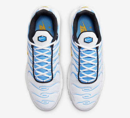 Nike Air Max Plus White University Blue Gold