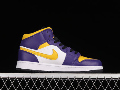 Jordan 1 Mid Lakers