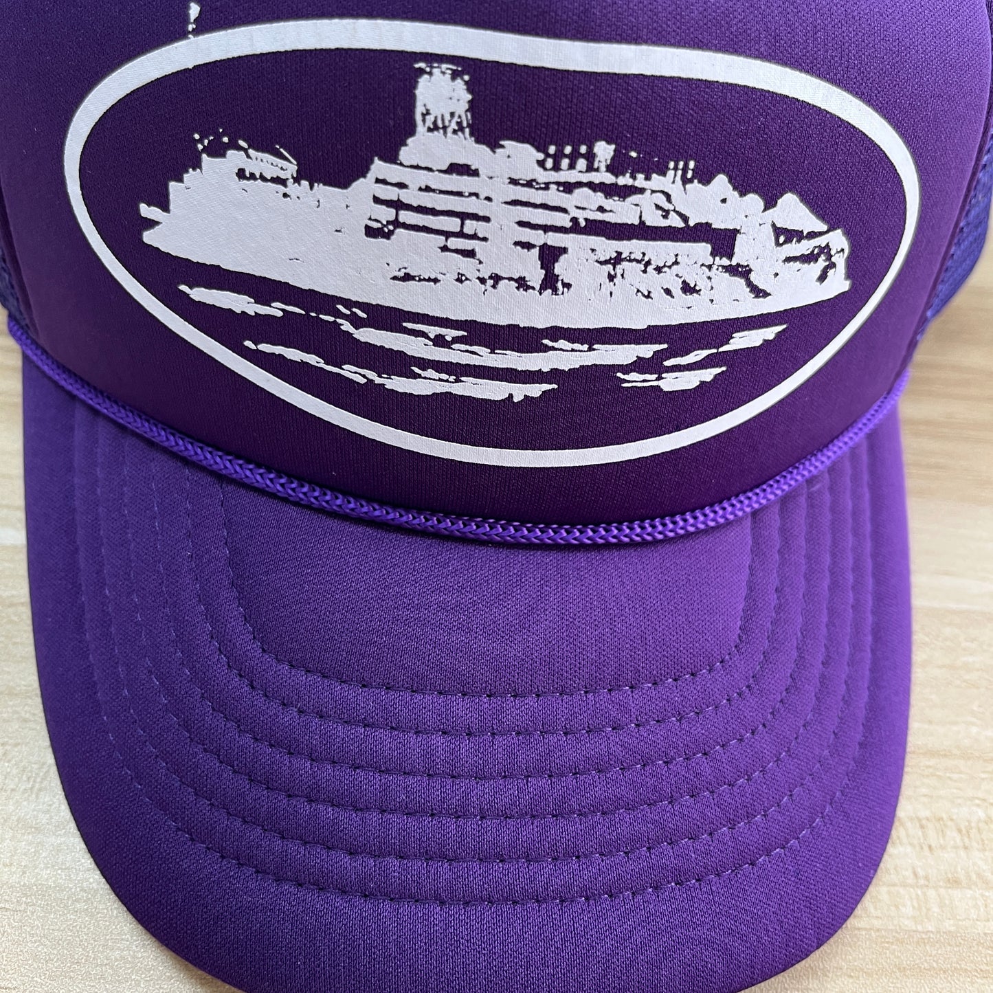 Corteiz Alcatraz Trucker Hat Purple