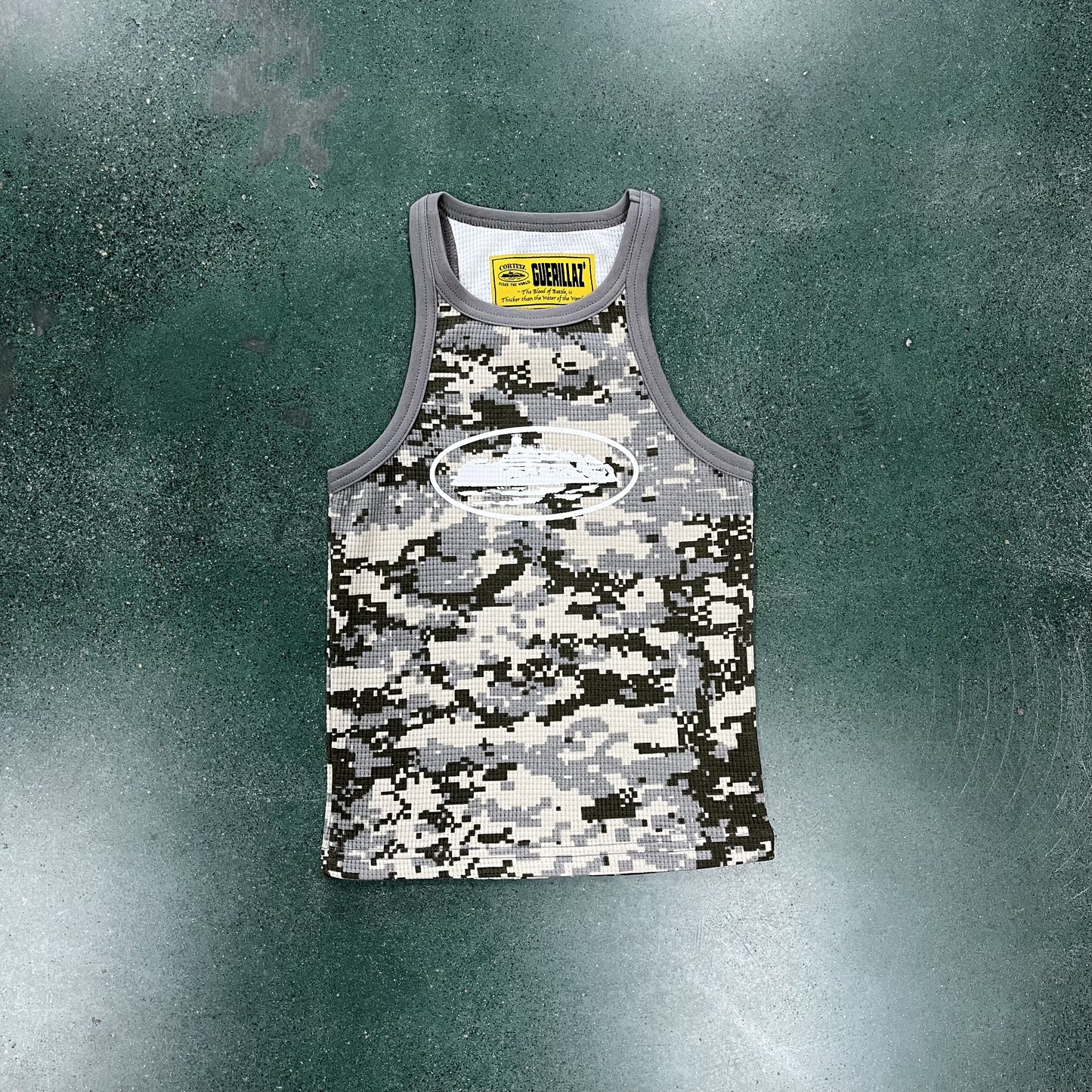 Corteiz Womens Guerillaz Tank Top Digi Camo