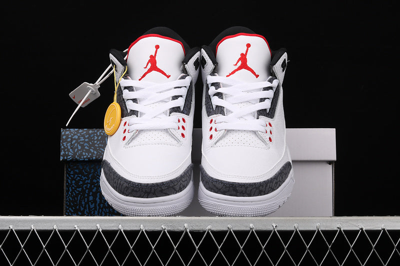 Jordan 3 Retro Fire Red Denim