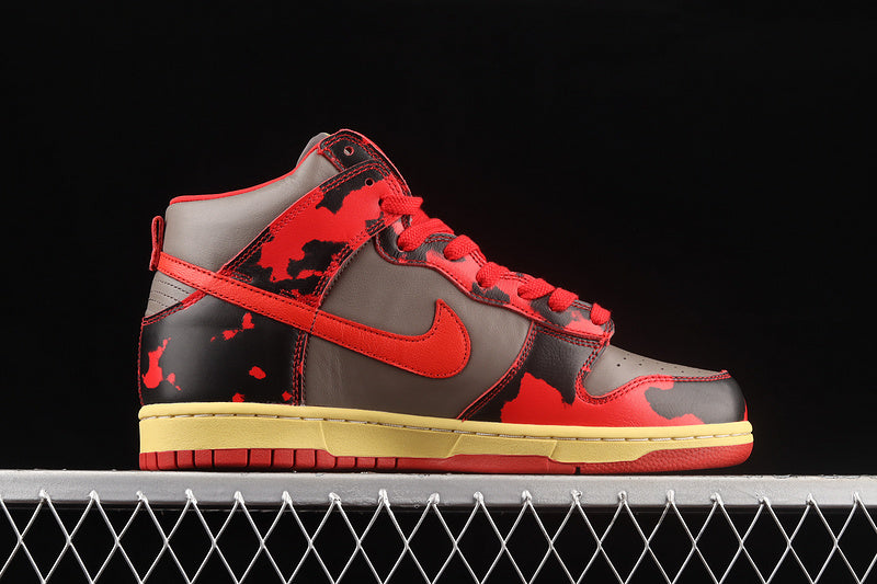 Nike Dunk High 1985 Red Acid Wash