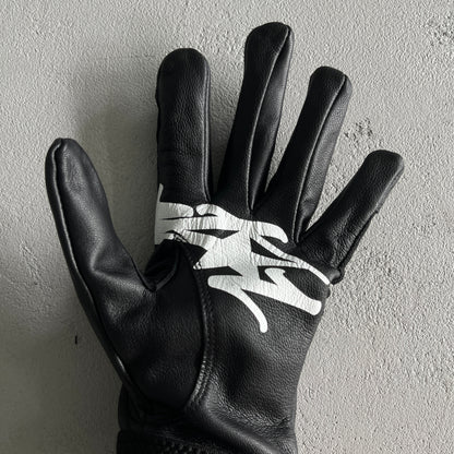 Corteiz Leather Gloves Black