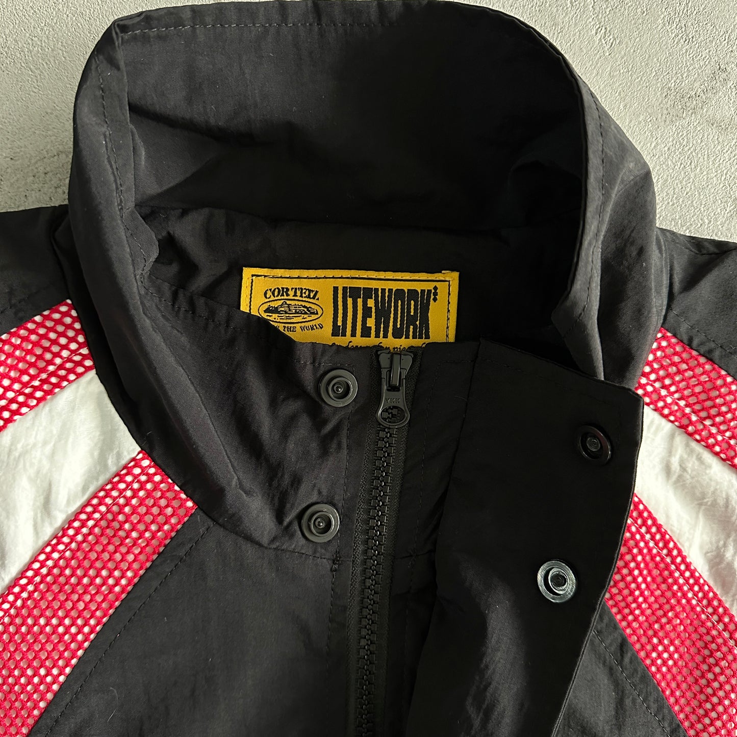 Corteiz Vertigo Shuku Jacket Black Red