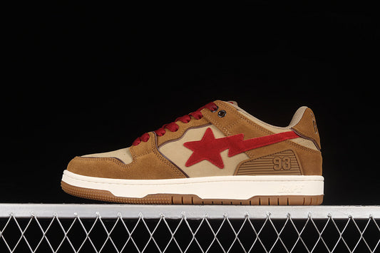 A Bathing Ape Bape SK8 Sta Wheat Red