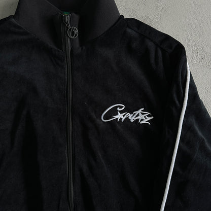 Corteiz VVS Velour Jacket Black