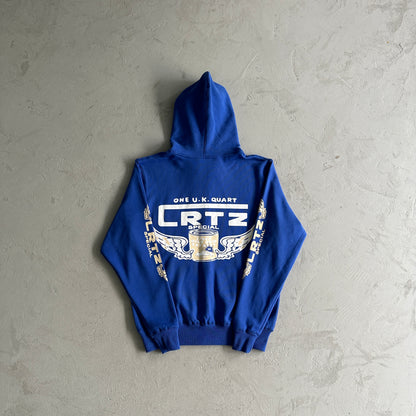 Corteiz Gasolina Double Zip Hoodie Royal Blue