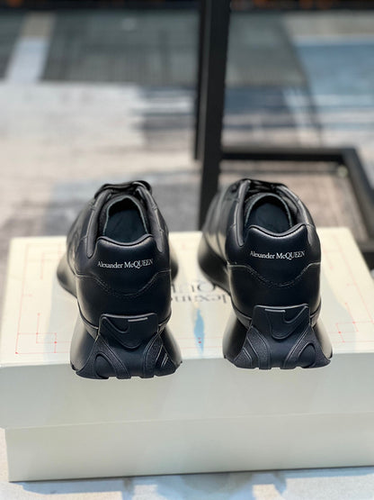 Alexander McQueen Sprint Runner Black Sealed Logo