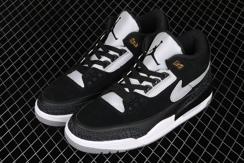 Jordan 3 Retro Tinker Black Cement Gold