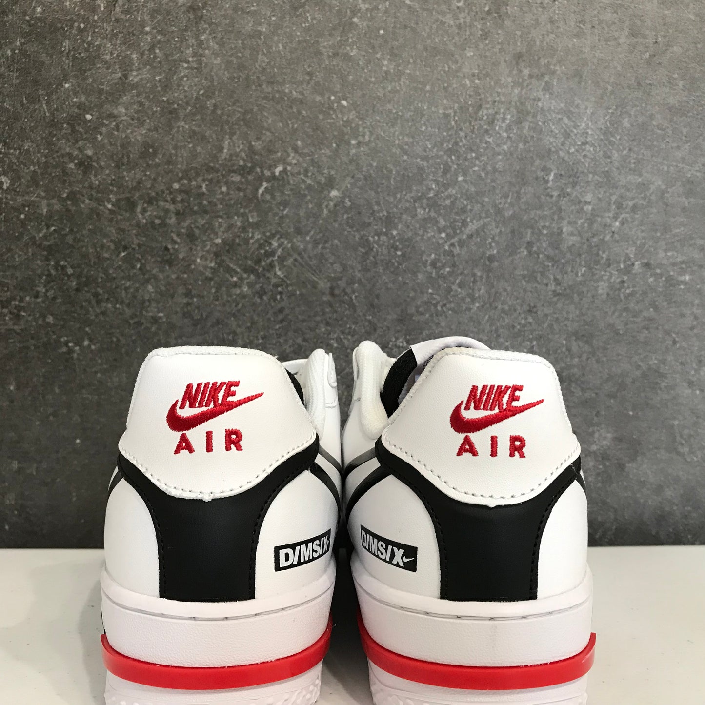 Nike Air Force 1 React White Black Red