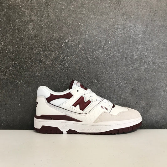 New Balance 550 Sea Salt Burgundy