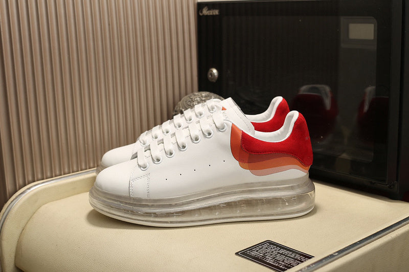 Alexander McQueen Oversized Clear Sole 3D Print Lust Red