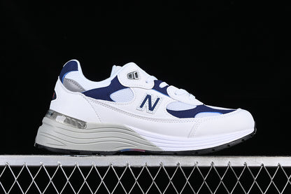 New Balance 992 White Navy