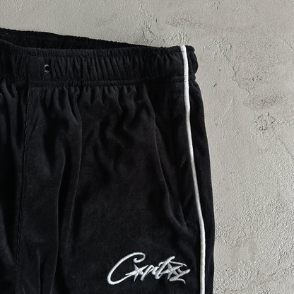 Corteiz VVS Velour Bottoms Black