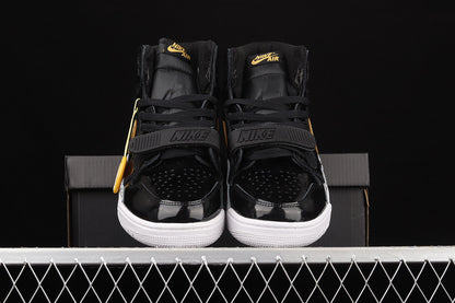 Jordan Legacy 312 Black Gold Patent