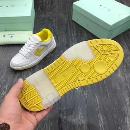 Off-White Out Of Office OOO Low Tops White Yellow