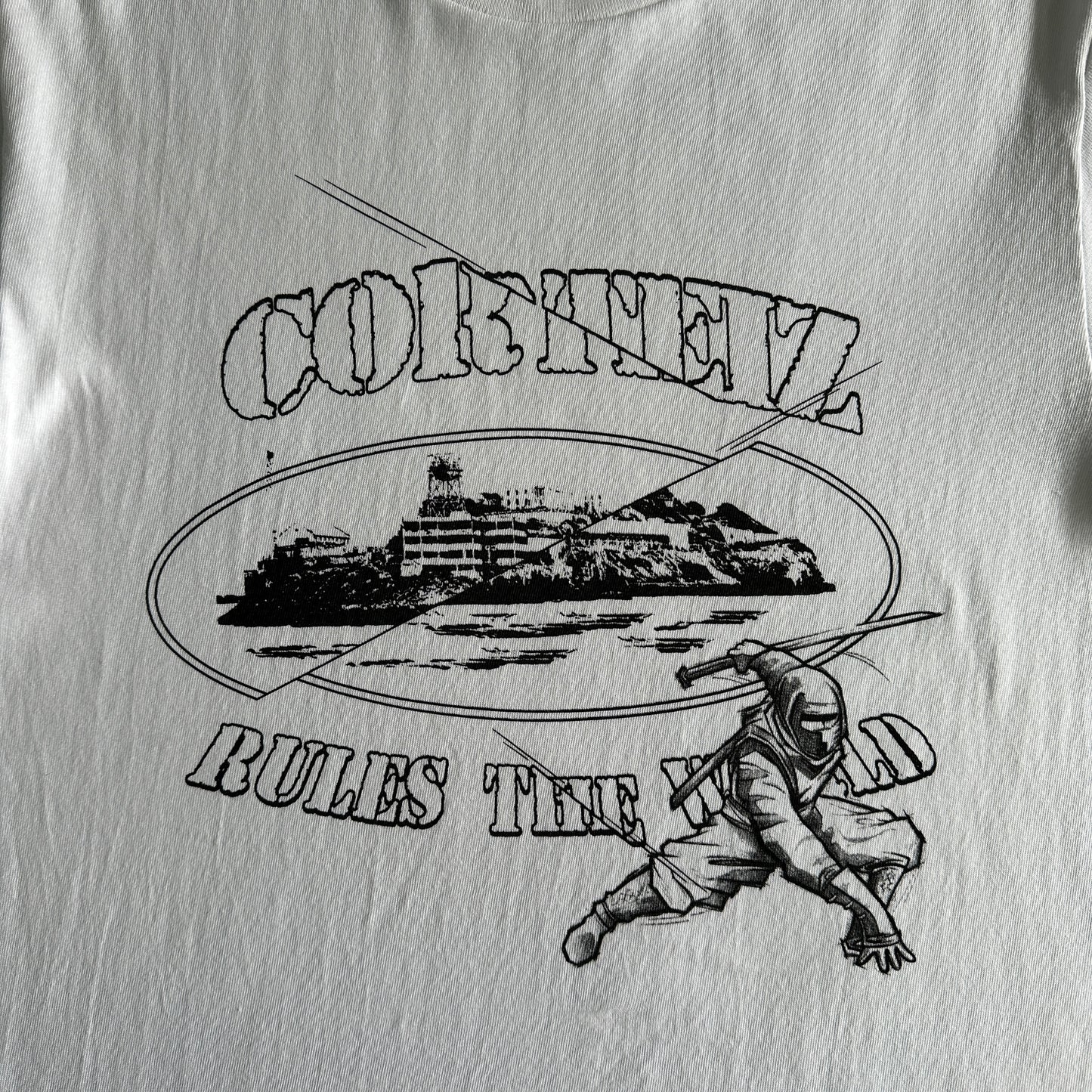 Corteiz Ninja Alcatraz Tee White