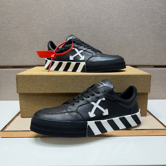 Off-White Vulc Low Black Leather FW19