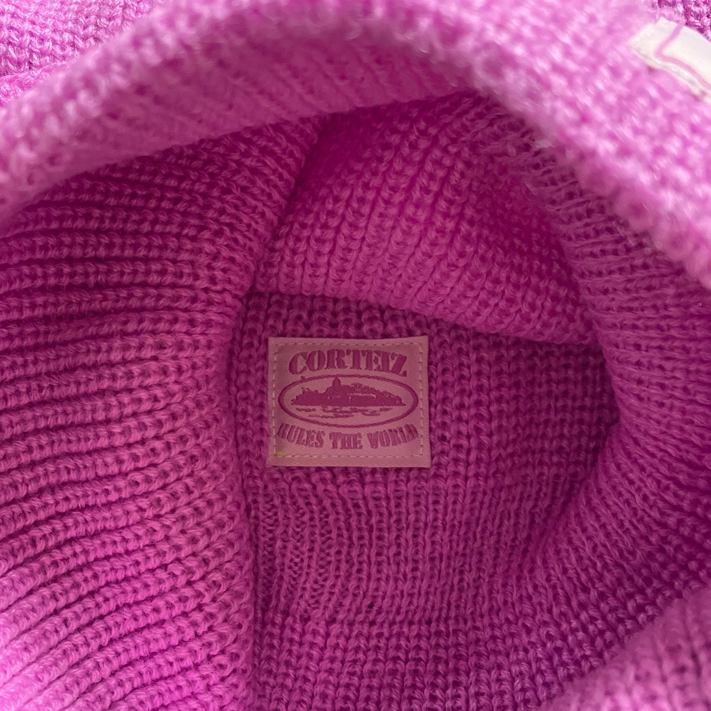 Corteiz Knit Balaclava Baby Pink