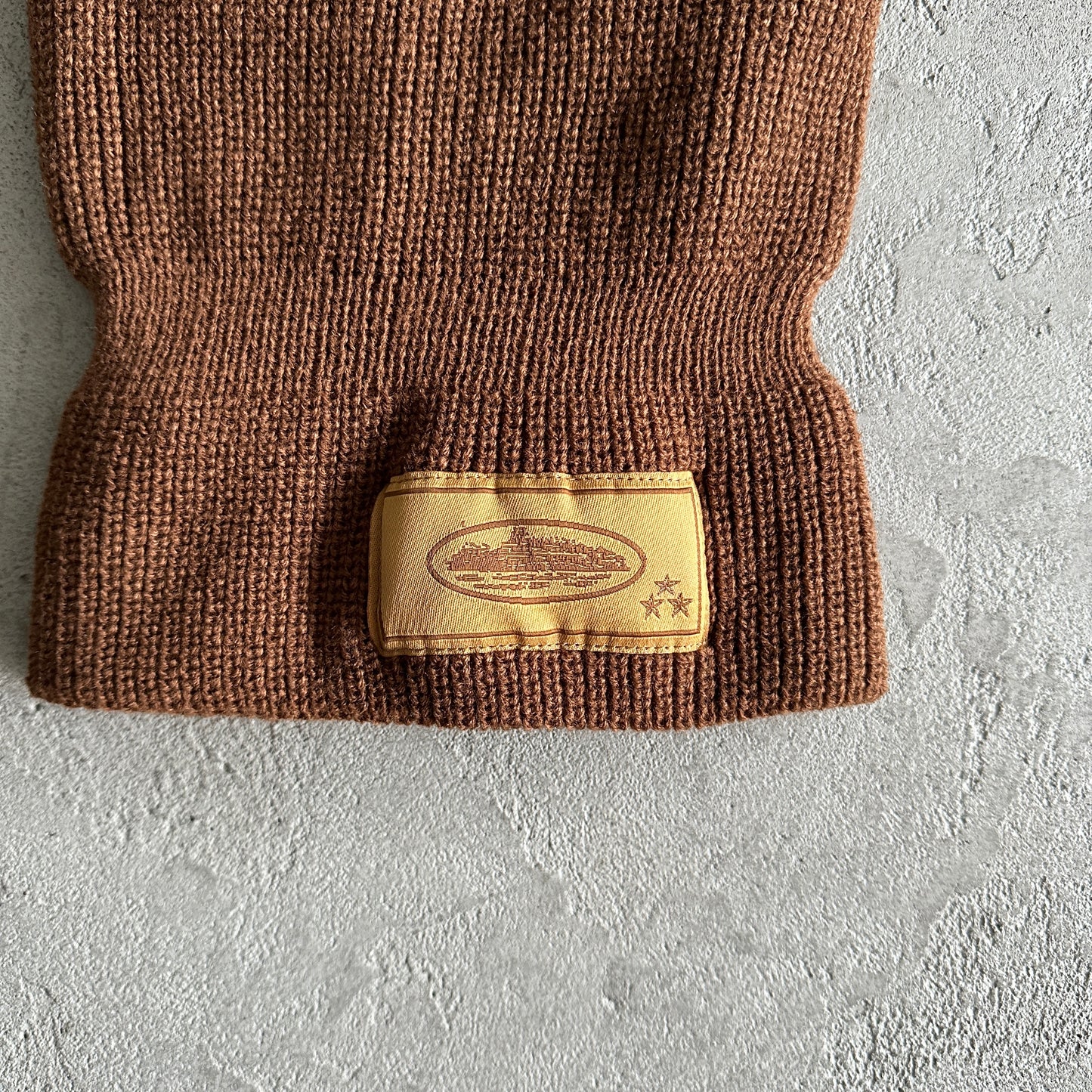 Corteiz Knit Balaclava Brown