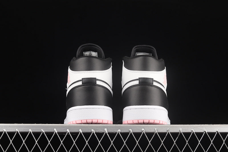 Jordan 1 Mid White Black Light Arctic Pink