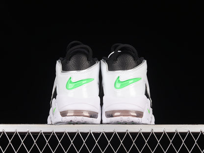 Nike Air More Uptempo Black White Green