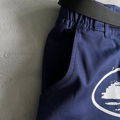 Corteiz Alcatraz Cargo Shorts Navy