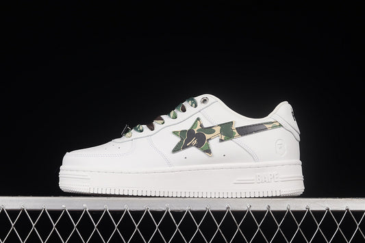 A Bathing Ape Bape Sta Low ABC Camo White Green