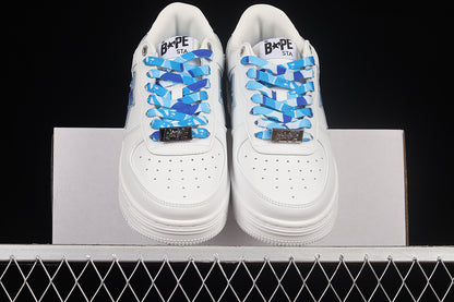 A Bathing Ape Bape Sta Low White ABC Camo Blue