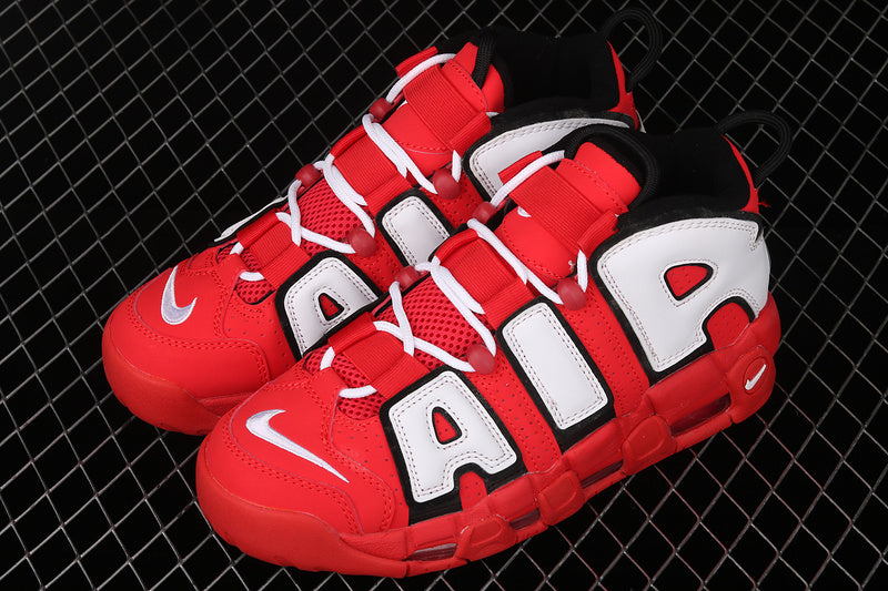 Nike Air More Uptempo University Red Black White